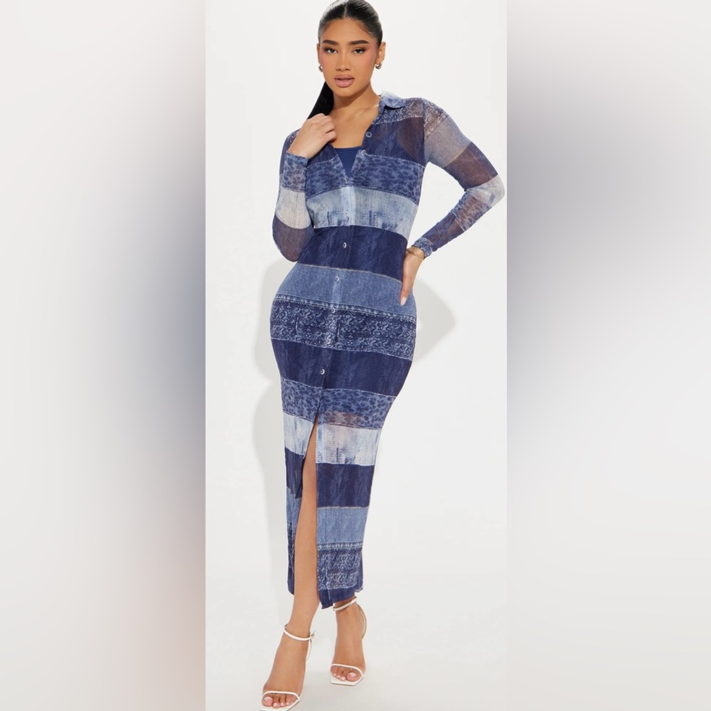 Mesh Maxi Dress